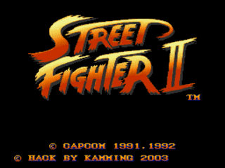 Street Fighter II Carnage Title Screen